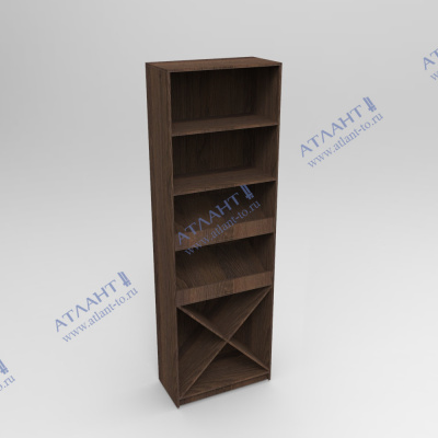 Стеллаж винный с 2-мя наклонными и прямыми полками ВВП-8