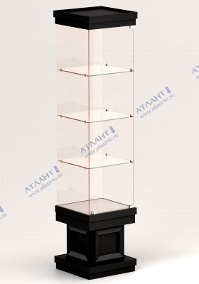 Витрина музейная ВМ-26 с декором